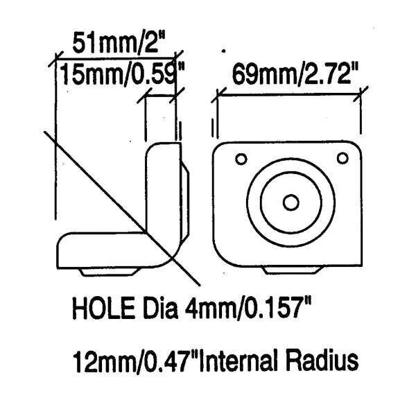 C1335K Metal Corner Stackable Black